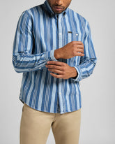 MĘSKA KOSZULA MATERIAŁOWA LEE RIVETED SHIRT INDIGO L66IKODK 112116432